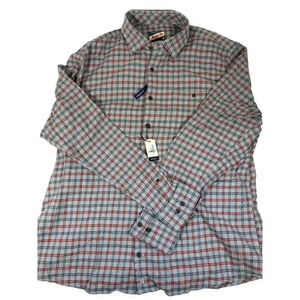 New JOHNNIE-O Hangin' Out Frank Flannel Button Shirt Men X-LARGE XL $148